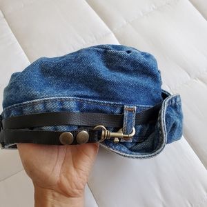 Vintage denim robo cap hat